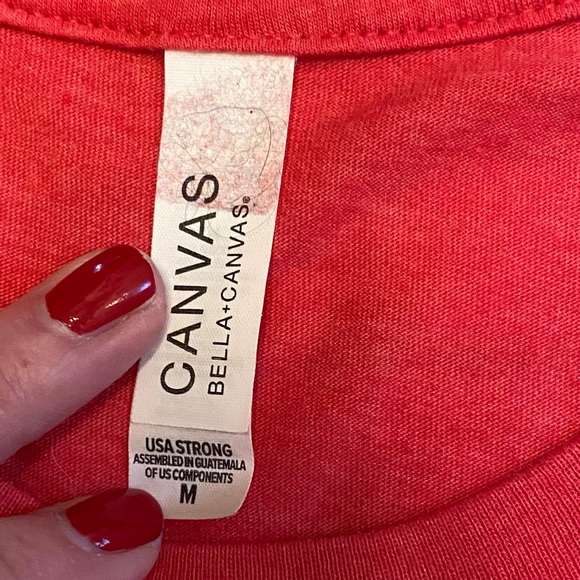Canvas graphic tee, size M, Heather/light red - Picture 5 of 6